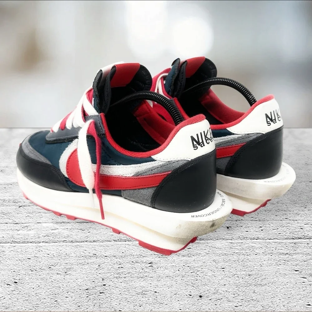 Nike LDWaffle Sacai Undercover Mens 9.5 Midnight Spruce Red DJ4877-300 Low Top